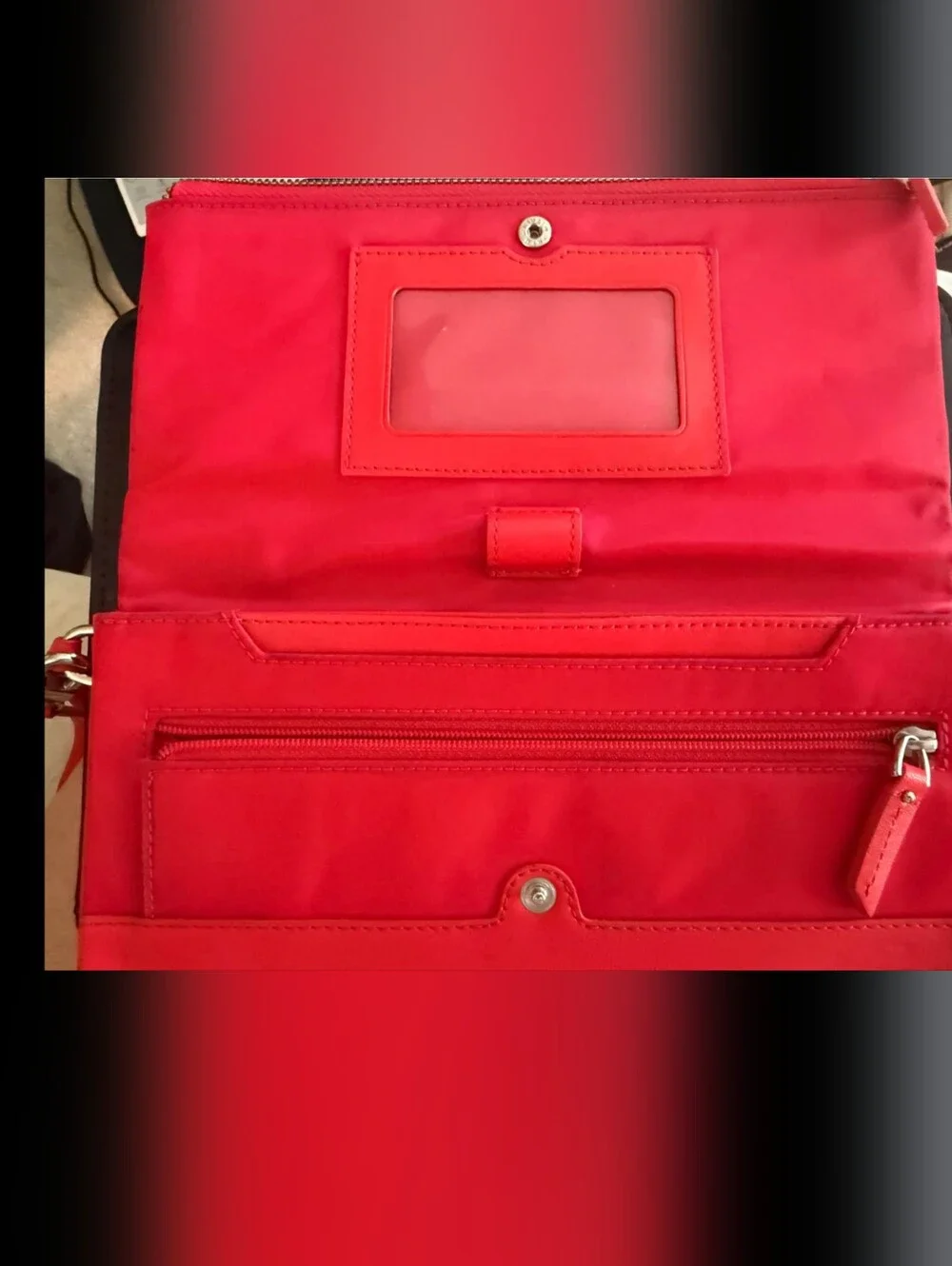 Tumi red nylon